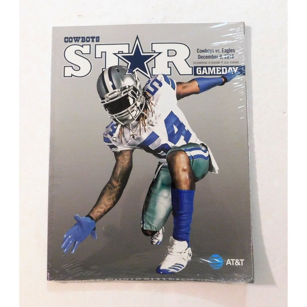 Dallas Cowboys Star Gameday Program Jaylon Smith Eagles 12/9/18 Sealed